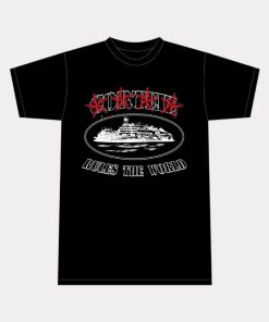 Corteiz 4 Starz Alcatraz T-Shirt Black