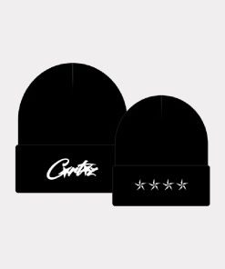 Corteiz 4Allstarz Folded Beanie Black