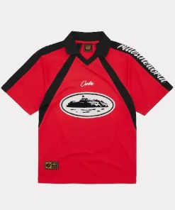 Corteiz Alcatraz Football T-Shirt Red