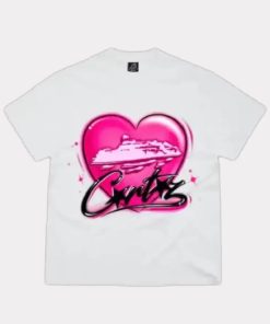 Corteiz Alcatraz Heart T-Shirt White