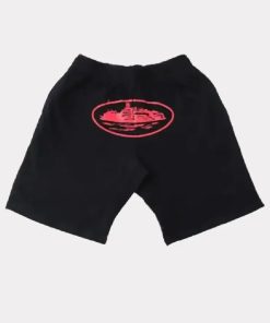 Corteiz Alcatraz Shorts Black/Red