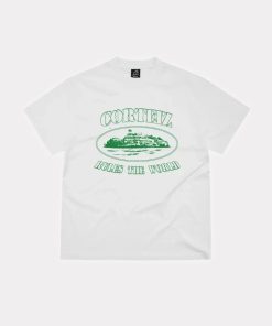 Corteiz Alcatraz Tee White Green