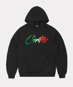Corteiz Allstarz Italia Hoodie Black