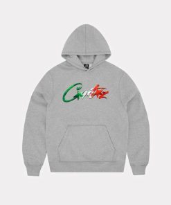 Corteiz Allstarz Italia Hoodie Grey