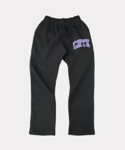 Corteiz Dropout Jogging Pants Black/Purple